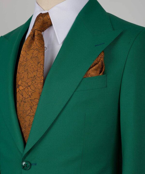 2pc Peak Lapel Two Botton Casual Fit Men Suit - Image 4