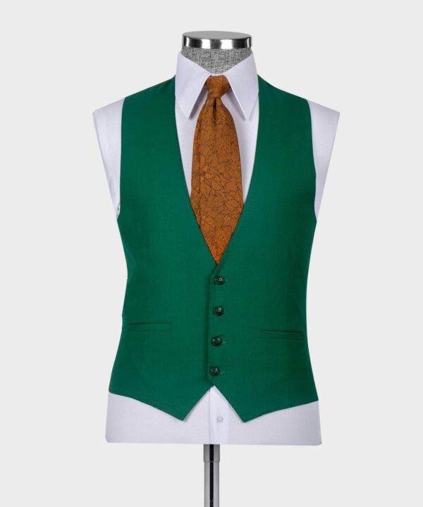 2pc Peak Lapel Two Botton Casual Fit Men Suit - Image 5