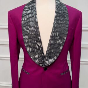 Graphic Print Custom Suit