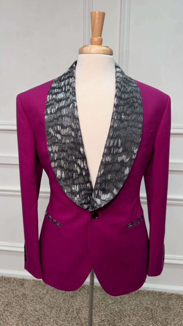 Graphic Print Custom Suit