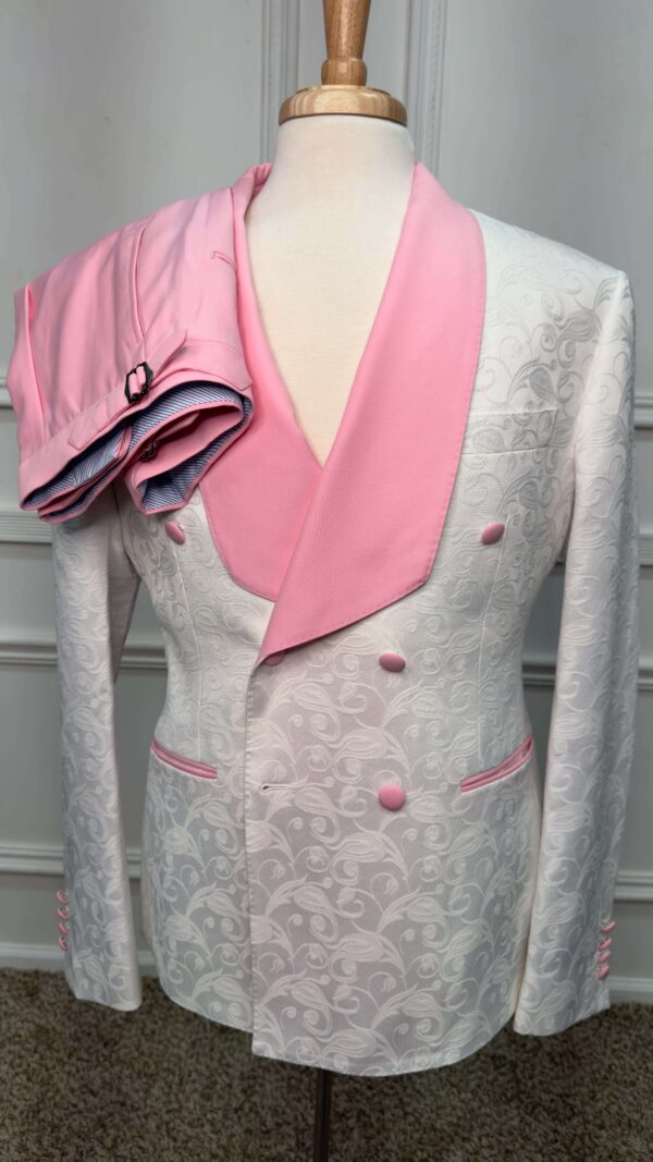 Slim Wedding Peaked Lapel Blazer Jacket - Image 2