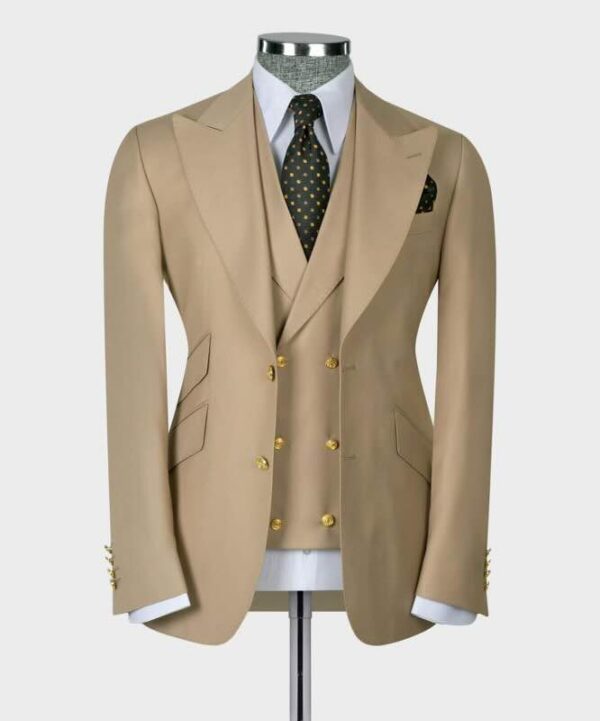Earthly Tone Creme Suit - Image 2
